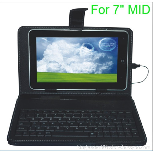 Keyboard Leather Case for 7" MID- (KL-PK001)